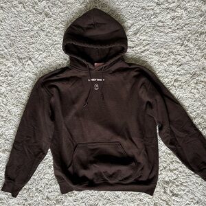 Brown Lonely Ghost Hoodie - Medium